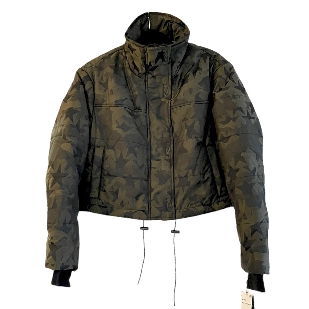 Bagatelle Star Camo Cropped Puffer Jacket